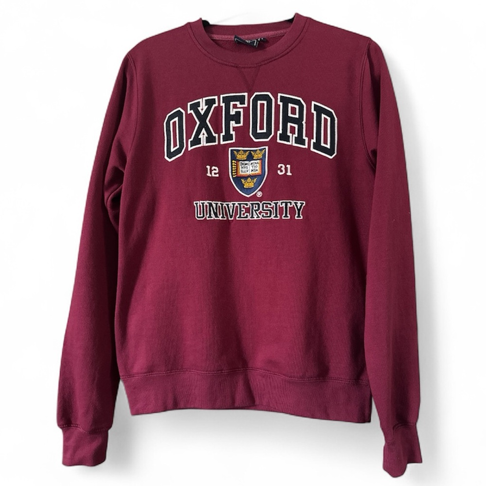 Official Oxford University Maroon Sweatshirt Size M